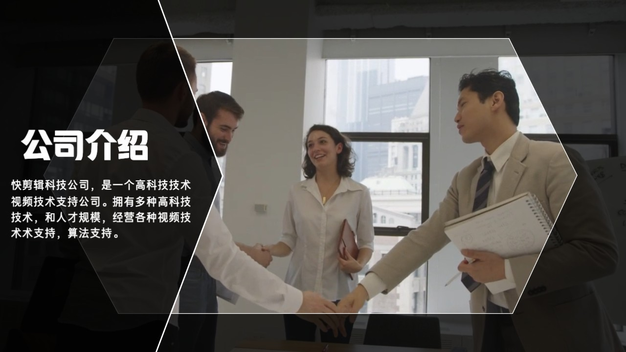 高端黑色图形科技公司介绍产品宣传